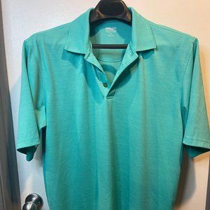 Kirkland Mens Teal Green Polo Size XL‎